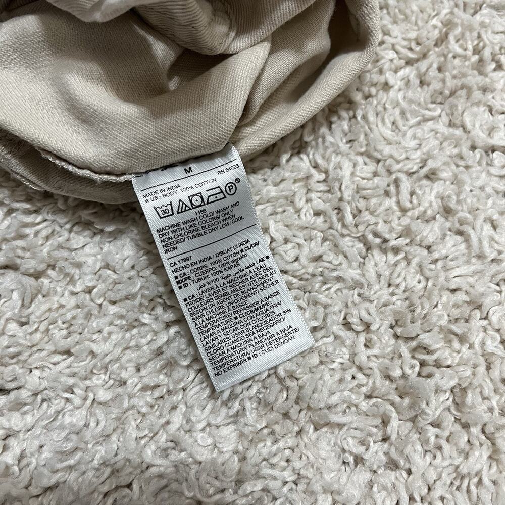 Old Navy Size Medium Beige Button Front Short Sle… - image 5